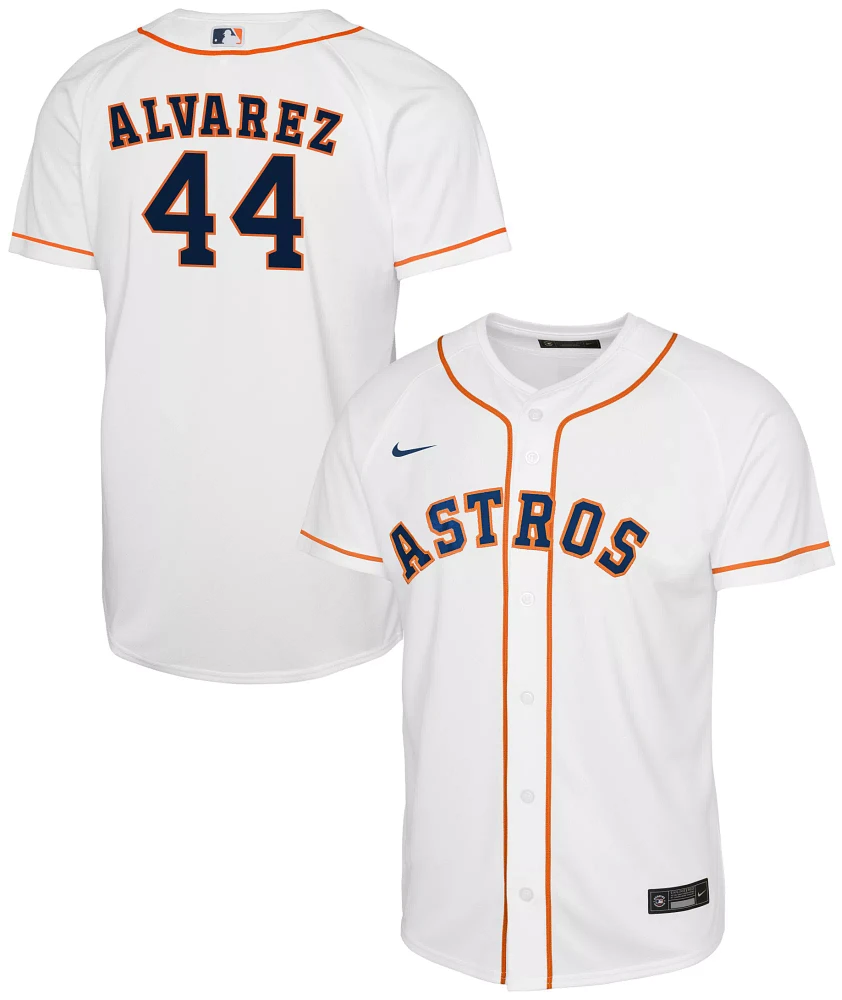 Nike Youth Houston Astros Yordan Álvarez #44 White Home Cool Base Jersey