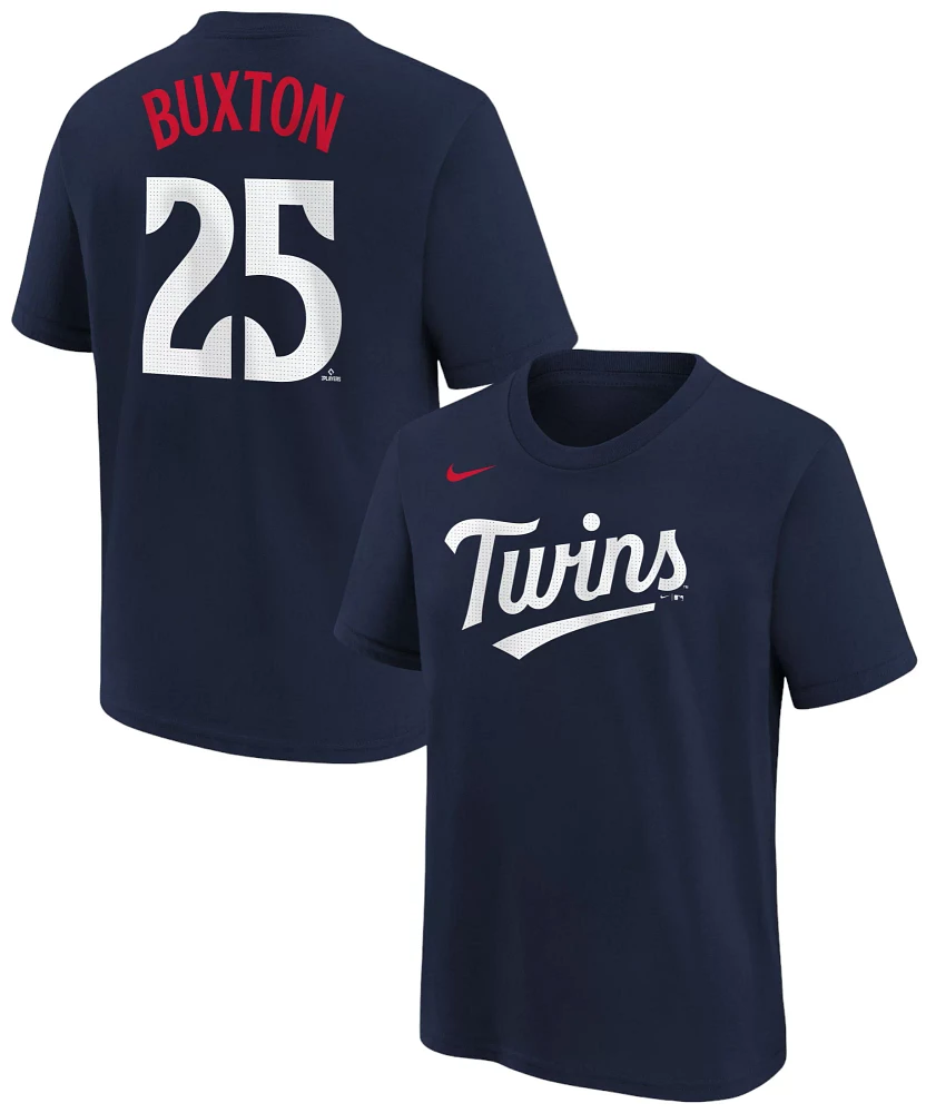 Nike Youth Minnesota Twins Byron Buxton #25 Navy Home T-Shirt