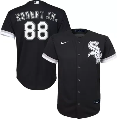 Nike Youth Chicago White Sox Luis Robert Jr. #88 Black Alternate Cool Base Jersey