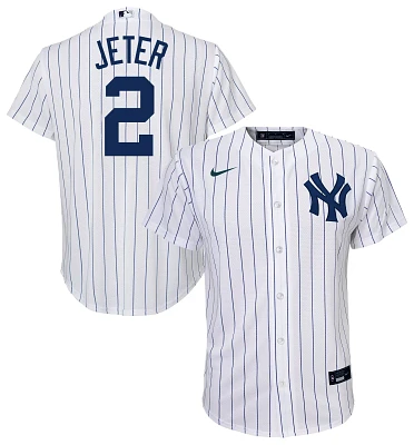 Nike Youth New York Yankees Derek Jeter #2 White Home Cool Base Jersey