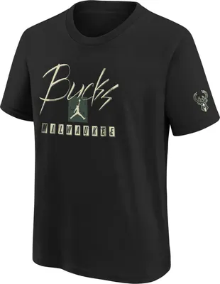 Nike Youth 2023-24 City Edition Milwaukee Bucks Courtside Max90 T-shirt