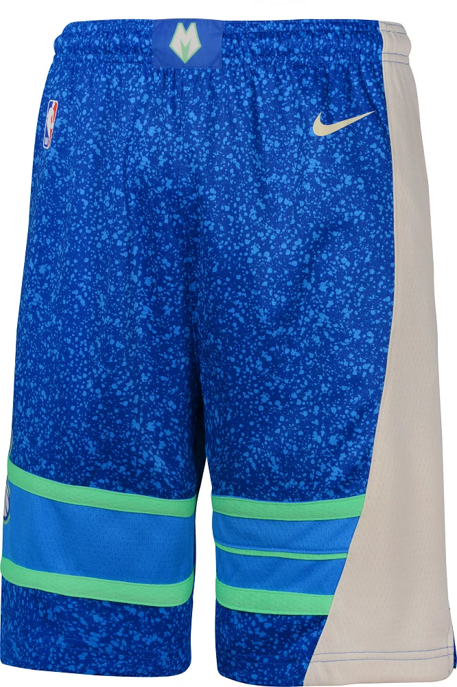 Nike Youth 2023-24 City Edition Milwaukee Bucks Royal Shorts