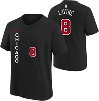 Nike Youth 2023-24 City Edition Chicago Bulls Zach LaVine #8 Black T-Shirt