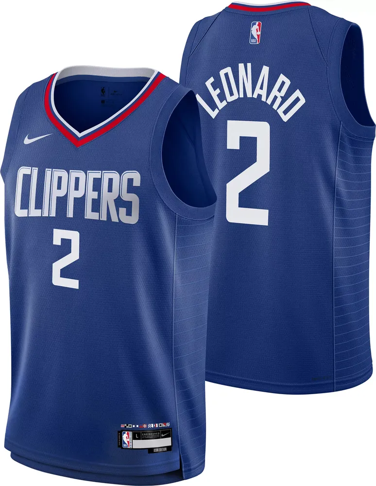 Nike Youth Los Angeles Clippers Kawhi Leonard #2 Blue Swingman Jersey