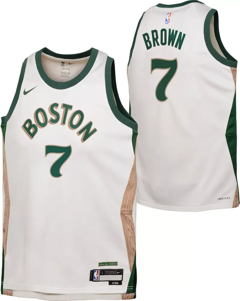 Nike Youth 2023-24 City Edition Boston Celtics Jaylen Brown #7 Swingman Jersey