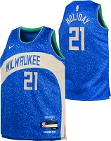 Nike Youth 2023-24 City Edition Boston Celtics Jrue Holiday #4 Swingman Jersey