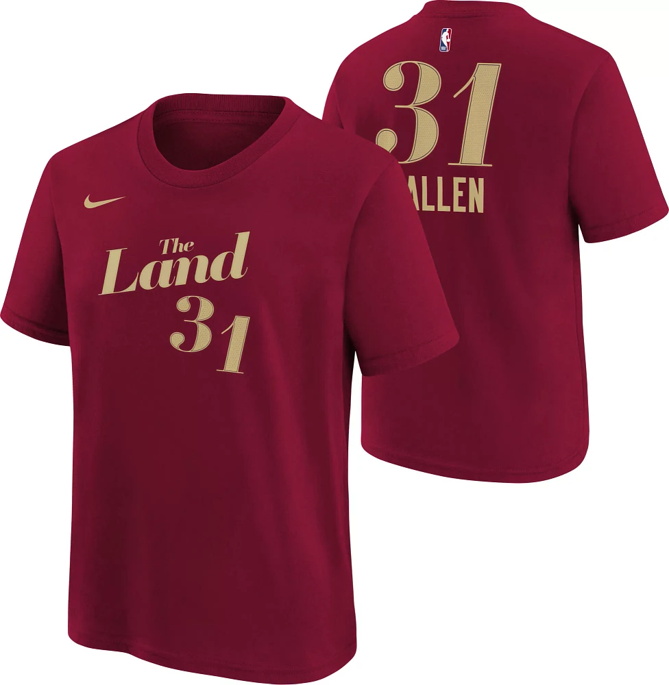 Nike Youth 2023-24 City Edition Cleveland Cavaliers Jarrett Allen #31 Red T-Shirt