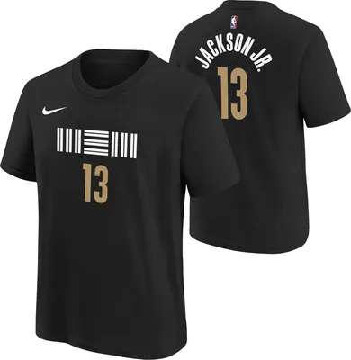 Nike Youth 2023-24 City Edition Memphis Grizzlies Jaren Jackson Jr. #13 Black T-Shirt