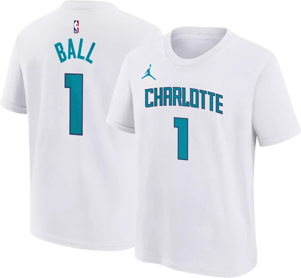 Nike Youth Charlotte Hornets LaMelo Ball #1 White T-Shirt