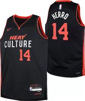 Nike Youth 2023-24 City Edition Miami Heat Tyler Herro #14 Black Swingman Jersey