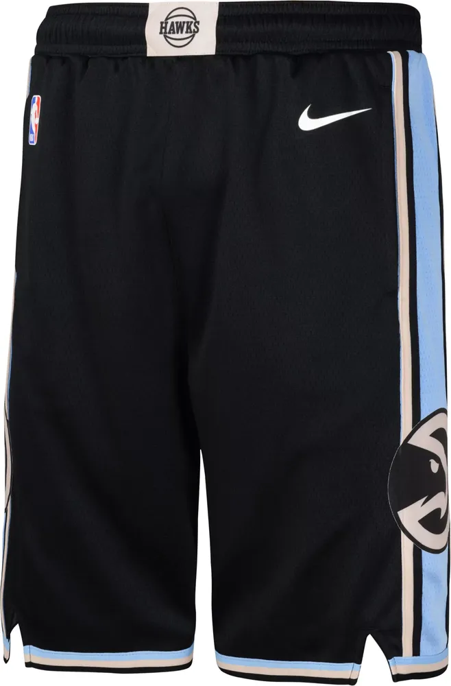 Nike Youth 2023-24 City Edition Atlanta Hawks Black Swingman Shorts