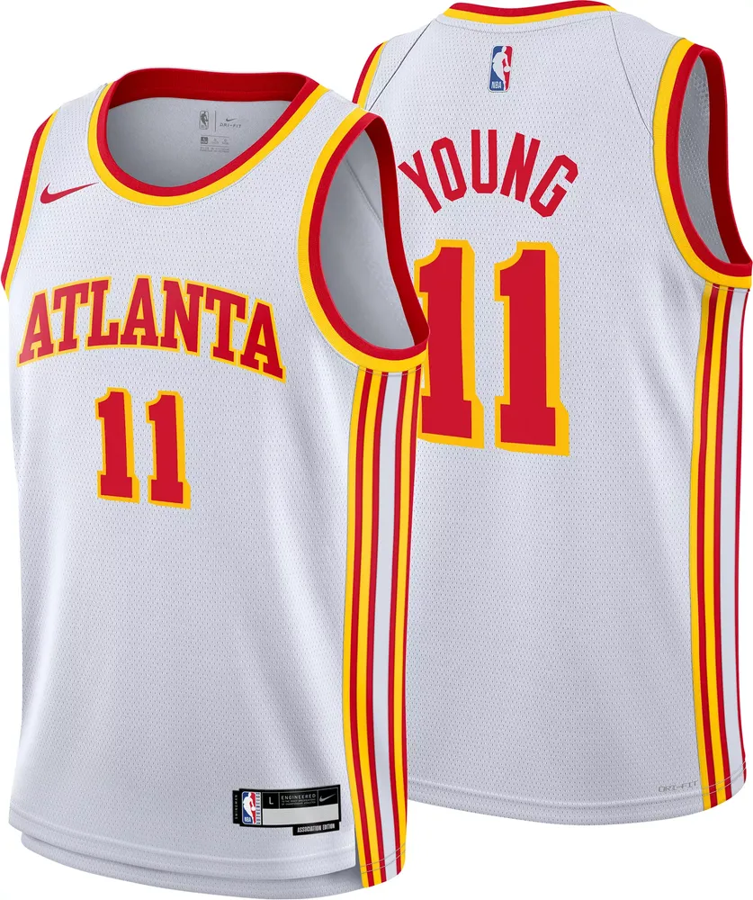 Nike Youth Atlanta Hawks Trae Young #11 White Swingman Jersey