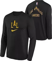 Nike Youth 2023-24 City Edition Los Angeles Lakers Program Long Sleeve T-Shirt