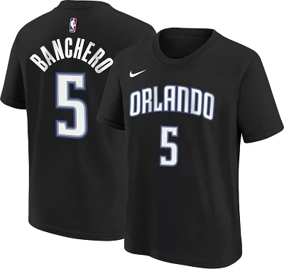 Nike Youth Orlando Magic Paolo Banchero #5 Black T-Shirt