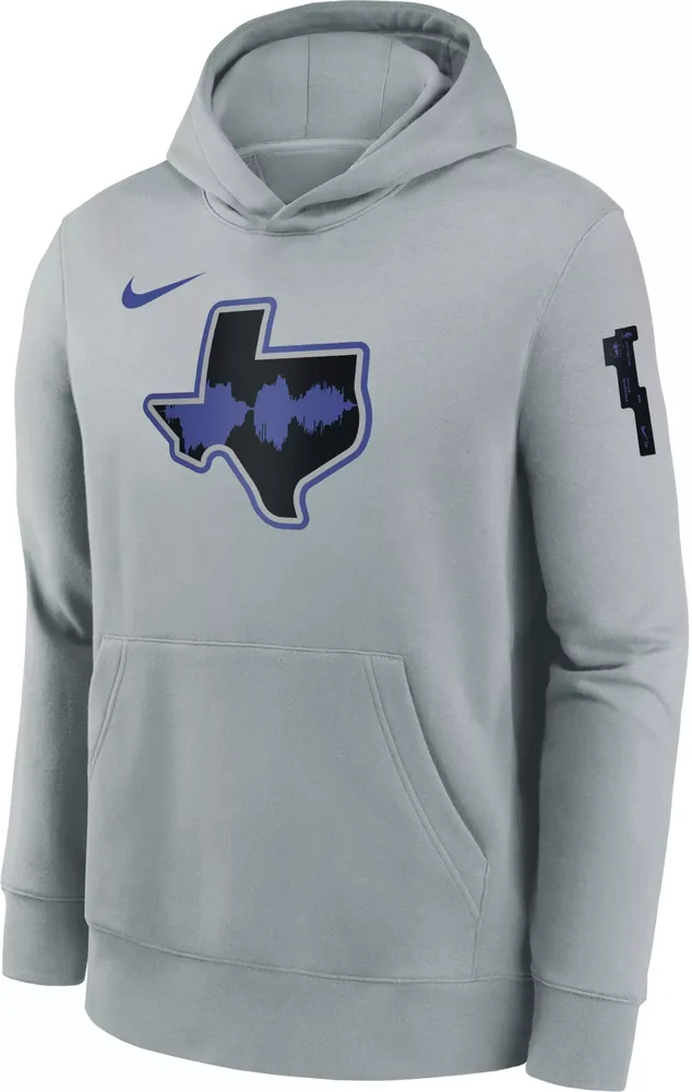 Nike Youth 2023-24 City Edition Dallas Mavericks Silver Courtside Fleece Hoodie