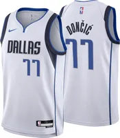 Nike Youth Dallas Mavericks Luka Doncic #77 White Swingman Jersey