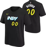 Nike Youth 2023-24 City Edition Indiana Pacers Bennedict Mathruin #00 Black T-Shirt