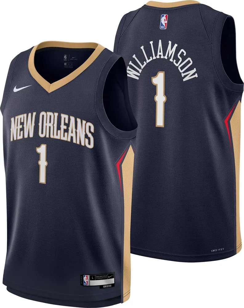 Nike Youth New Orleans Pelicans Zion Williamson #1 Navy Swingman Jersey