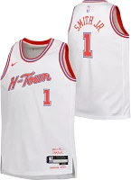 Nike Youth 2023-24 City Edition Houston Rockets Jabari Smith Jr. #1 White Swingman Jersey