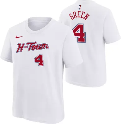 Nike Youth 2023-24 City Edition Houston Rockets Jalen Green #4 White T-Shirt
