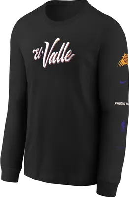 Nike Youth 2023-24 City Edition Phoenix Suns Max90 Long Sleeve T-Shirt