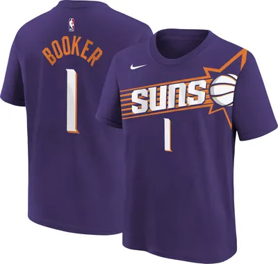Nike Youth Phoenix Suns Devin Booker #1 Purple T-Shirt