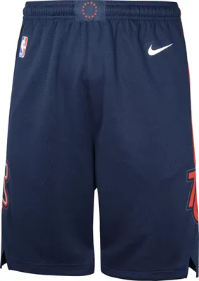 Nike Youth 2023-24 City Edition Philadelphia 76ers Navy Shorts