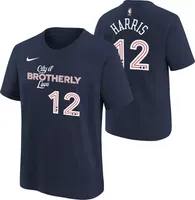 Nike Youth 2023-24 City Edition Philadelphia 76ers Tobias Harris #12 Navy T-Shirt