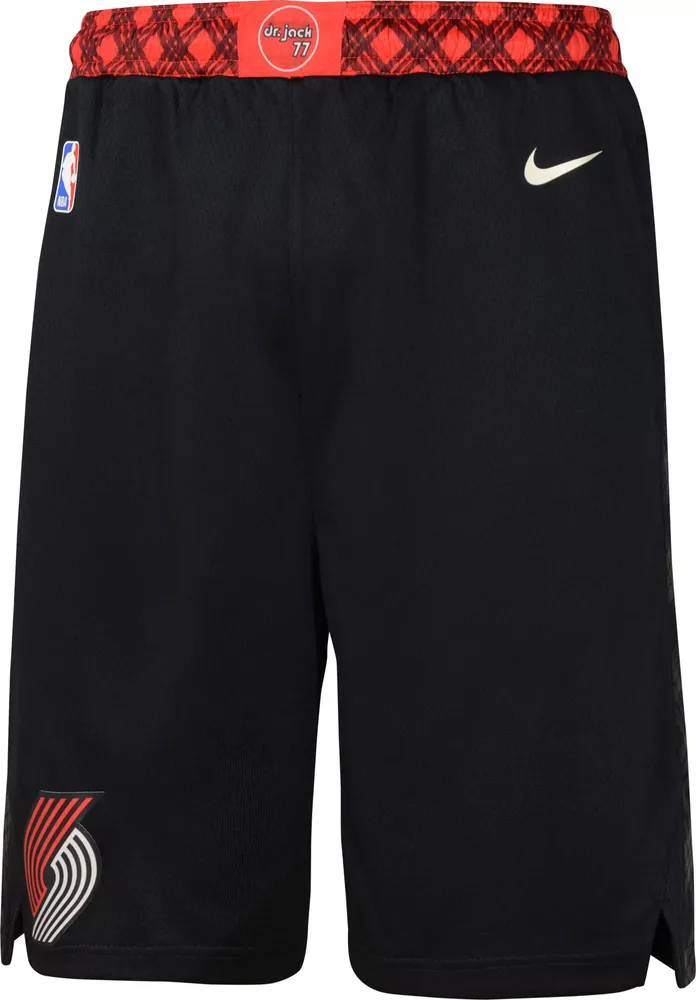 Nike Youth 2023-24 City Edition Portland Trail Blazers Black Shorts