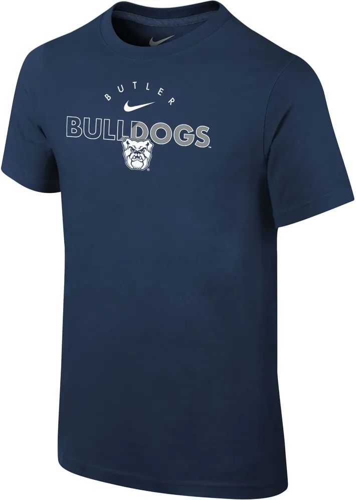 Nike Youth Butler Bulldogs Blue Core Cotton Logo T-Shirt