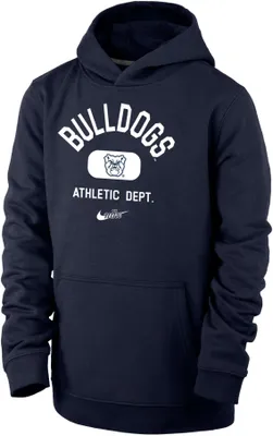 Nike Youth Butler Bulldogs Blue Club Fleece Mascot Name Pullover Hoodie