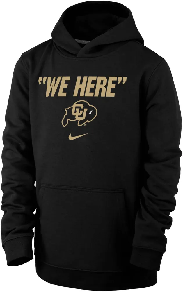 Nike Youth Colorado Buffaloes Black We Here Pullover Hoodie