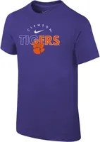 Nike Youth Clemson Tigers Regalia Core Cotton Logo T-Shirt