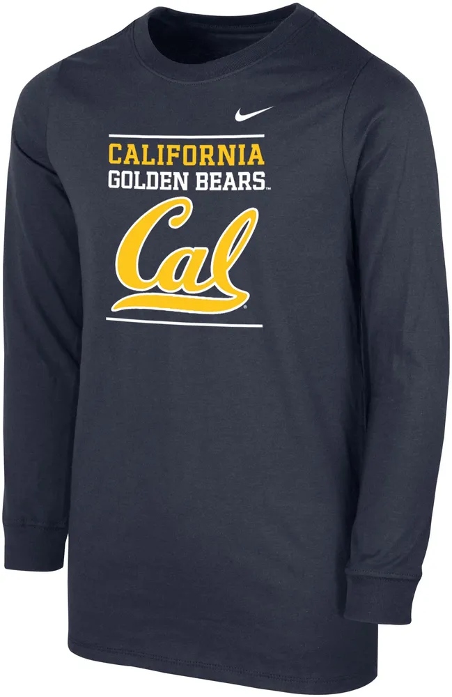 Nike Youth Cal Golden Bears Blue Long Sleeve T-Shirt