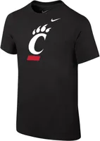 Nike Youth Cincinnati Bearcats Black Core Cotton Logo T-Shirt