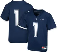 Nike Youth UConn Huskies #1 Blue Replica Football Jersey