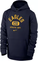 Nike Youth Coppin State Eagles Blue Club Fleece Mascot Name Pullover Hoodie