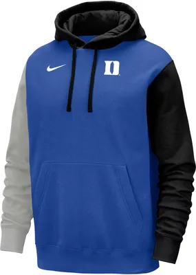 Nike Youth Duke Blue Devils Colorblock Duke Blue Club Fleece College Pullover Hoodie