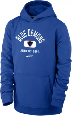 Nike Youth DePaul Blue Demons Royal Club Fleece Mascot Name Pullover Hoodie