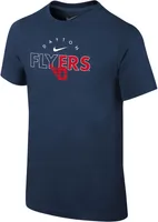 Nike Youth Dayton Flyers Blue Core Cotton Logo T-Shirt