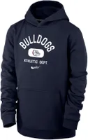 Nike Youth Gonzaga Bulldogs Blue Club Fleece Mascot Name Pullover Hoodie