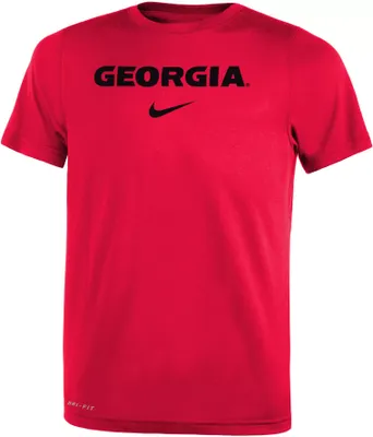 Nike Little Kids' Georgia Bulldogs Red Legend Short Sleeve Shirt