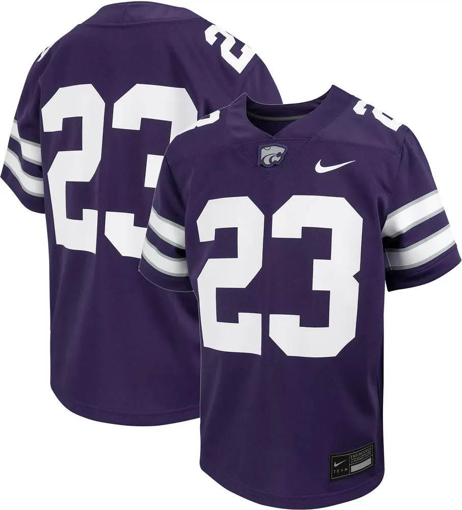 Nike Youth Kansas State Wildcats #23 Purple Replica Football Jersey