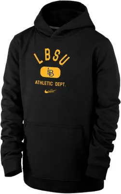 Nike Youth Long Beach State 49ers Black Club Fleece Mascot Name Pullover Hoodie