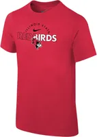 Nike Youth Illinois State Redbirds Red Core Cotton Logo T-Shirt