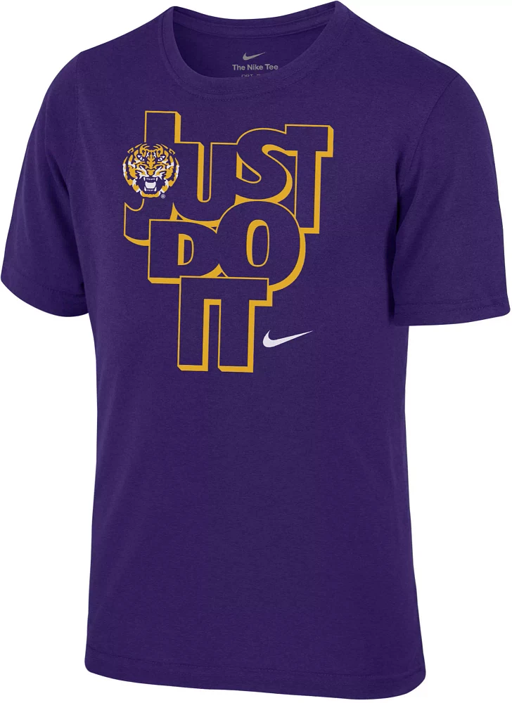 Nike Youth LSU Tigers Purple Just Do It T-Shirt