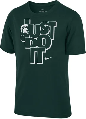 Nike Youth Michigan State Spartans Green Just Do It T-Shirt