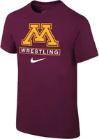 Nike Youth Minnesota Golden Gophers Maroon Wrestling Core Cotton T-Shirt