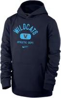 Nike Youth Villanova Wildcats Navy Club Fleece Mascot Name Pullover Hoodie