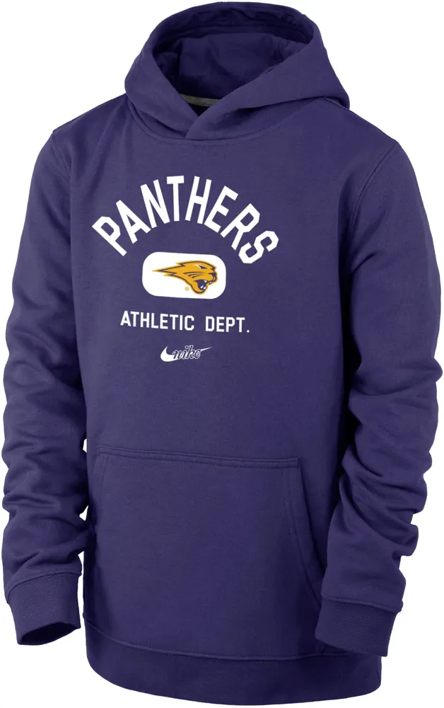 Nike Youth Northern Iowa Panthers  Purple Club Fleece Mascot Name Pullover Hoodie